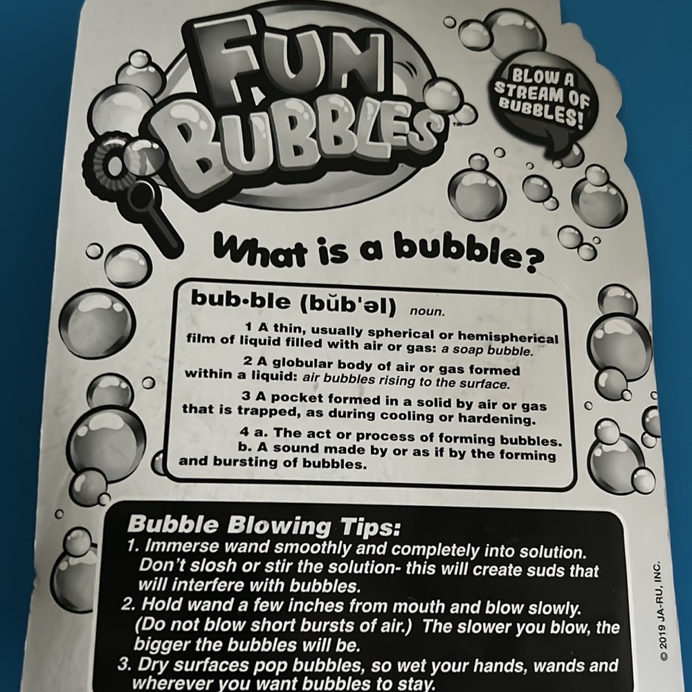 SALE ☀️ Fun Bubbles Key Ring of 6 Wands 1.7 fl oz - Picture 4 of 6